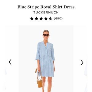 Size S Classic Tuckernuck shirt dress worn once.